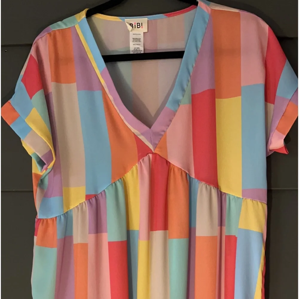 MultiColor Spring Dress - Picture 2 of 2